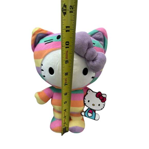Sanrio Hello Kitty Rainbow Kitty Outfit Plush Stuffed Animal, 10.5 Inches. New! - Picture 5 of 6